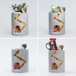 Creative Hedgehog Planter, Resin Flower Pots for Succulents Air Plants Garden Pots Decorative Figurines for Home Tabletop Decor - Image 5