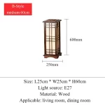 Modern Floor Lamp Living Room for Bedroom Bedside Home Decoration LED Light Solid Wood Lampshade Sofa Dining Study Table Fixture - Image 9
