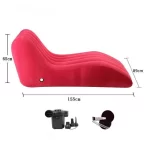 Portable S-shaped Love Position Labor-saving Sitting Inflatable Sofa Bed Yoga Chaise Lounge For Garden Bedroom Folding Furniture - Image 8