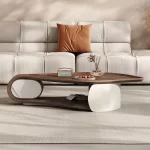 Unique Luxury Coffee Table Decoration Bedroom Modern Wood Designer Moving Side Table Living Room Mesas Bajas Home Furniture - Image 2