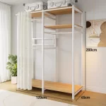 Modern Wardrobes Organizer Closet Storage Bedroom Coat Rack Floor Corner Household Metal Hanger Hat Rack Shelf Home Furniture - Image 13