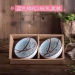 Japanese Colour Kitchen Utensils Porcelain Ceramic Bowl With Box Tableware Set - Image 8