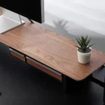 Wooden Storage Box Office Desktop Storage Tray Modern Multifunctional Square Organize Boxes Computer Storage Rack Accessories - Image 2
