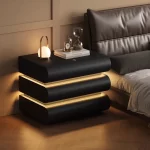 Bedroom Luxury Bedside Table Space Saving Organizer Decor Librero Nightstand Coffee Cabinets Mesitas De Noche Salon Furniture - Image 4