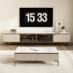 Floor Mount Tv Stand Aesthetic Entertainment Shelf Design Tv Stand Large Organizer Mobili Soggiorno Moderni Home Furniture - Image 2