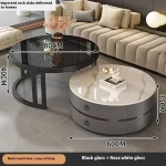 Modern Round Coffee Tables Metal Nordic Glam Minimalist Coffee Tables Simple Decor Mesa Auxiliar Salon Living Room Furniture - Image 14