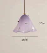 Bauhaus Medieval stained glass Petals Art Creative LED Home Ceiling Lights Lustre Lamps for Living Room Decoration Chandeliers - Image 20