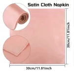 50pcs 30x30cm Rose Gold Small Satin Table Napkins Placemats Silk Dinner Cloth Napkins For Party Hotel Wedding Table Decoration - Image 3