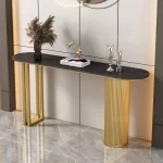 Trendy Unique Console Table Modern Metal Entry Hallway Console Table Luxury Entrance Tisch Wohnzimer Living Room Furniture - Image 4