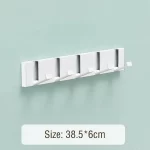 Foldable Coat Rack Wall Hanger Shelves Steel Shelf Behind Door Hooks Clothes Organizer Towel Rack Key Storage Bathroom Furniture - Image 14