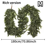 5/6/9ft Christmas Pine Garlands Real Touch Cedar Garland Xmas Indoor Fireplace Home Decor Artificial Plants Hanging Adorn Wreath - Image 11