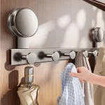 Suction Cup Door Hooks With Strong Adhesive No Drilling Required High Load-Bearing Capacity Storage Rack Hooks Coat Racks
