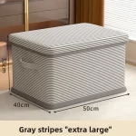 Clothes Storage Box Household Large-capacity Wardrobe Snacks Toys Layered Finishing Artifact Folding Storage Box Basket with Lid - Image 10