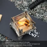  Camping Heater Portables Grills Stand Mini Stainless Steel Burners Portable Folding Incense Burner Desktop Viewing Stove - Image 6