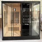 Customization.Dry Steam Indoor Steam Infrared Sauna Outdoor Home Sauna Dry Spa Rooms Hammam Shower Steam Cabin Infrared Sauna Ou - Image 3