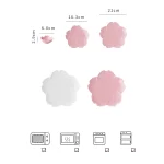 GIEMZA Ceramic Dinner Plates 3pcs Pink Flower White Floral Dish Dinnerware Sets Platos De Ceramica Porcelain Plate Stoneware - Image 3