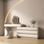 Luxury Bedroom Storage Cabinet Dressing Table Recamera Makeup Dressing Table Comfortable White Tocadores De Maquillaje Furniture