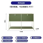Sideboard Storage Cabinets Modular Combination Metal Frame for Living Room Office Drawers Customizable Large Storage Olive Green - Image 7