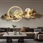 Design Luxury Wall Clocks Living Room Led Aesthetic Minimalist Wall Watch Silent Fashion Nordic Horloge Murale Home Decoration - Image 5