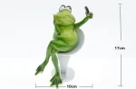 YES 1-2Pcs 3D Craft Resin Creative Thinking Reading Frog Model Figurine Home Office Tabletop Decor Gift Birthday Present - Image 12