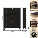 Slim Bedroom Storage Shoe Rack Display Hotel Room Farmhouse Shoe Cabinet Small Office Rangement Chaussures Home Furniture - Image 50