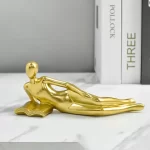 Creative Characters Reading Statue Modern Home Living Room Abstract Resin Figurines Miniatures Crafts Office Decor Figurines - Image 9