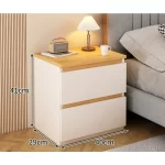 Bedside table Bedroom Home Modern simple bedroom Simple heightening Bedside small cabinet Storage drawer cabinet - Image 12