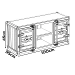 Industrial Storage Tv Stand Unique Eclectic Modern Luxury Tv Stand Aesthetic Trendy Mueble Para Televisor Room Furniture - Image 13
