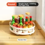 Rotatable Kitchen Storage Rack kitchen Accessories Spice Storage Rack Clean Storage 360 Degrees Rotatable Organizer Turntable - Image 16