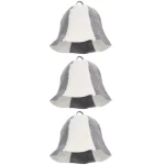 3 pcs Felt Sauna Hats Thick Sauna Hats Protective Sauna Hats Comfortable Sauna Caps