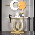 Unique Hall Metal Console Tables Entrance Nordic Lobby Modern Console Table Midcentry Simple Consolle Ingresso Home Furniture - Image 4