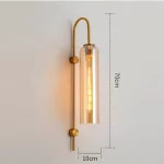 Modern Glass Led Wall Sconce Light Fixture Luminaire Bedroom Living Room Decoration Lamp Lighting Indoor Nordic Bedside Bathroom - Image 20