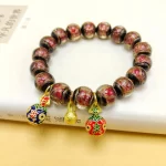 Fashion Ethnic Incense Gray Colored Glaze Bracelet Qin Xiaoxian With Beijing Yonghegong Beast Bangle for Men Women Gift - Image 12
