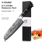 F.YOUNG Professional Kitchen Knives Damascus Steel Japanese Chef Knife Slicer Sashimi Utility Fruit Cooking Kitchenware Utensils - Image 14
