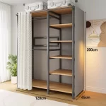 Modern Wardrobes Organizer Closet Storage Bedroom Coat Rack Floor Corner Household Metal Hanger Hat Rack Shelf Home Furniture - Image 34