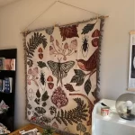 Abstract Design Blanket Woven Tapestry Wall Hanging with Fringe Edges Colorful Boho Chic Throw Blankets Decor for Sofa 130x160cm - Image 4