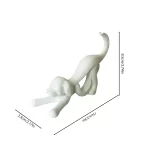 Abstract Ribbon Dog Sculpture Home Office Desk Shelf Tabletop Decor Modern Art Figurine Gift For Living Room Study -Unique - Image 7