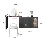 Modern Dresser Bedroom Simple Modern Corner Integrated Dressing Table Small Household Light Luxury Dressing Table - Image 8