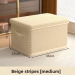 Clothes Storage Box Household Large-capacity Wardrobe Snacks Toys Layered Finishing Artifact Folding Storage Box Basket with Lid - Image 11