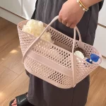 Swimming Bathing Handle Basket Student Bathing Basket Toilet Storage Hoppet Large Capacity Bathroom Storage Baskets Bath Basket - Image 5