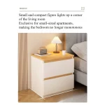 Bedside table Bedroom Home Modern simple bedroom Simple heightening Bedside small cabinet Storage drawer cabinet - Image 5