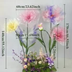 Giant Poppy Artificial Silk Flowers Room Decoration Waterproof Artificial Plants Decoration Home Window Display Garden Decor - Image 5