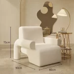 Modern Luxury Sofa Set Floor Lazy Accents Designer Recliner Daybed Sectional Puff Sofa Corner Muebles Living Room Furniture - Image 2