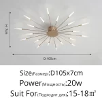 Minimalist Designer LED Ceiling Lamps Suspension Ceiling Lights for Living Room Bedroom Home Decor Indoor Lighting Decoration - Image 23
