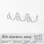 MOMO Minimalist Hooks Entry Bauhaus Coat Rack Wall Hanging Wall Behind Door Entryway Clothes Hat Hooks Electroplated Metal Hooks - Image 8