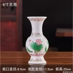 Chinese Creative Relief Ceramic Lotus Buddha Supplies Offering Water Cups, Incense Burners, Vases, Fruit Plates and Ornaments - Image 27