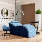 Modern Compressed Sofa Facial Bed Set for Living Room Hotel Use Minimalist Style Sponge Filled Vacuum Fabric Lash Bed - Image 6