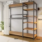 Modern Wardrobes Organizer Closet Storage Bedroom Coat Rack Floor Corner Household Metal Hanger Hat Rack Shelf Home Furniture - Image 22