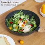 US Shipping Ceramic Cookware Sets Non Stick 15 PCS Pots and Pans Set Kitchenware - Image 6