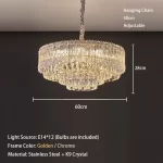 Crystal Rectangle Big Ceiling Lights LED Ceiling Chandelier Living Room Led Lamparas Para Techo Lighting for Lustre Home Decor - Image 8
